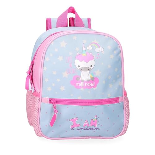 Roll Road I Am a Unicorn Vorschulrucksack, anpassbar an Trolley, blau, 23 x 28 x 10 cm, Polyester, 6,44 l, blau, Vorschulrucksack, anpassbar an den Kinderwagen Roll Road I Am a Unicorn Vorschulrucksack, anpassbar an Trolley, blau, 23 x 28 x 10 cm, Polyester, 6,44 l, blau, Vorschulrucksack, anpassbar an den Kinderwagen von Roll Road