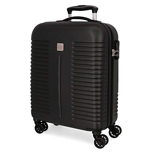 Roll Road India Kabinenkoffer Schwarz 40x55x20 cms Hartschalen ABS Kombinationsschloss 37L 2,5Kgs 4 Doppelräder Handgepäck Roll Road India Kabinenkoffer Schwarz 40x55x20 cms Hartschalen ABS Kombinationsschloss 37L 2,5Kgs 4 Doppelräder Handgepäck von Roll Road