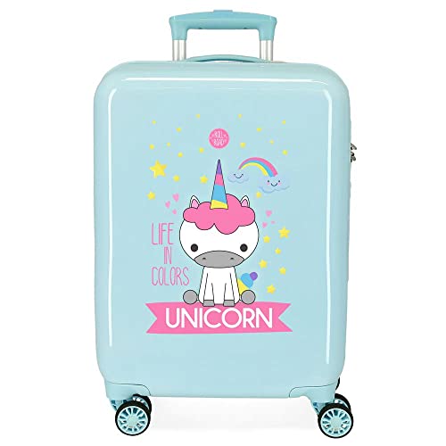 Roll Road Little Me Kabinenkoffer Grün 38x55x20 cms Hartschalen ABS Kombinationsschloss 34L 2,5Kgs 4 Doppelräder Handgepäck, Türkis Roll Road Little Me Kabinenkoffer Grün 38x55x20 cms Hartschalen ABS Kombinationsschloss 34L 2,5Kgs 4 Doppelräder Handgepäck, Türkis von Roll Road
