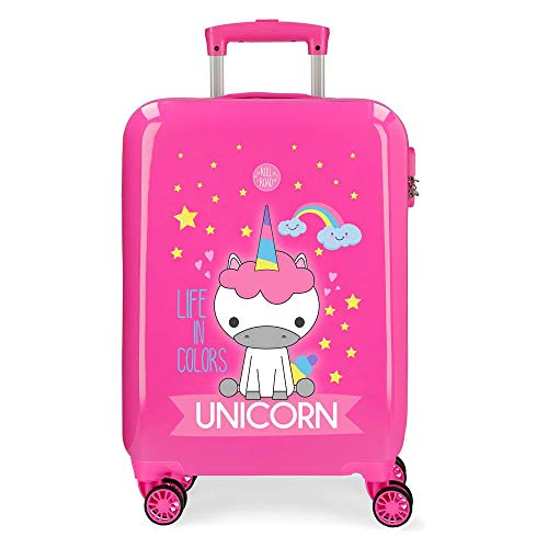 Roll Road Little Me Kabinenkoffer Rosa 38x55x20 cms Hartschalen ABS Kombinationsschloss 34L 2,5Kgs 4 Doppelräder Handgepäck Roll Road Little Me Kabinenkoffer Rosa 38x55x20 cms Hartschalen ABS Kombinationsschloss 34L 2,5Kgs 4 Doppelräder Handgepäck von Roll Road