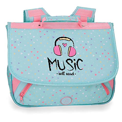 Roll Road Music Karrenbarer Rucksack Blau 37x30x14,5 cms Polyester 16.1L von Roll Road