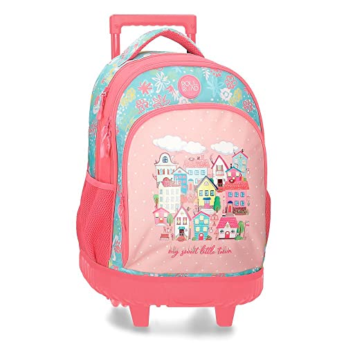 ROLL ROAD My Little Town, Gepäck, Kuriertasche, Mädchen, Rosa (Pink), Einheitsgröße, Rosa, única, kompakter Rucksack, 2 Rollen, Rosa, única, Kompakter Rucksack mit 2 Rädern ROLL ROAD My Little Town, Gepäck, Kuriertasche, Mädchen, Rosa (Pink), Einheitsgröße, Rosa, única, kompakter Rucksack, 2 Rollen, Rosa, única, Kompakter Rucksack mit 2 Rädern von Roll Road
