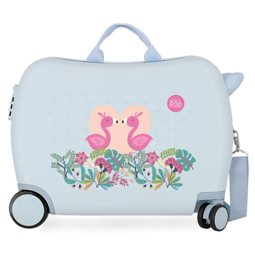 Roll Road Pelican Love Kinderkoffer, Blau, 50 x 38 x 20 cm, starr, ABS-Kombinationsverschluss, 34 l, 1,8 kg, 4 Räder, Handgepäck Roll Road Pelican Love Kinderkoffer, Blau, 50 x 38 x 20 cm, starr, ABS-Kombinationsverschluss, 34 l, 1,8 kg, 4 Räder, Handgepäck von Roll Road