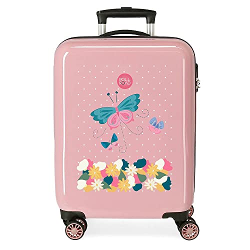 Roll Road Wunderschöne Blume, Rosa, 38x55x20 cms, Koffer Roll Road Wunderschöne Blume, Rosa, 38x55x20 cms, Koffer von Roll Road
