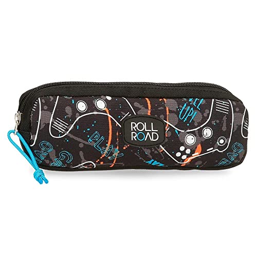 Roll Road Roll Road Gamers Hülle Schwarz 22 x 7 x 3 cm Polyester, Schwarz, Etui von Roll Road