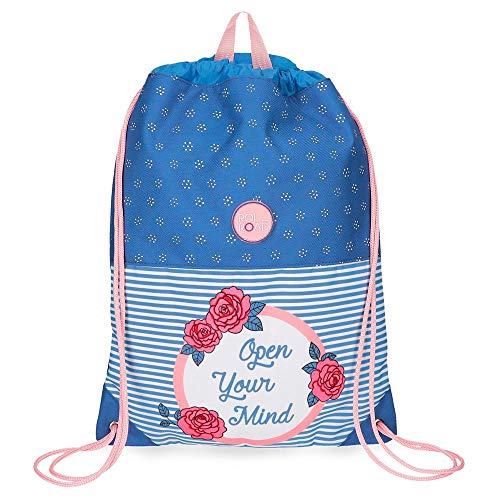 Roll Road Rose Turnhalle Sac Blau 32x42 cms Polyester von Roll Road