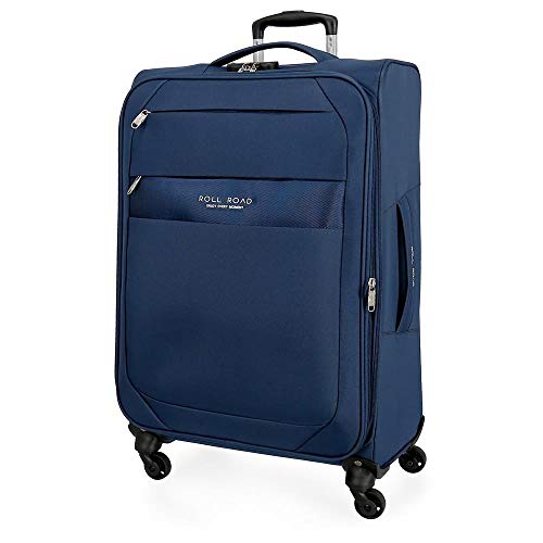 Roll Road Royce Mittlerer Koffer Blau 43x66x26 cms Weich Polyester Kombinationsschloss 64L 2,6Kgs 4 Räder Erweiterbar Roll Road Royce Mittlerer Koffer Blau 43x66x26 cms Weich Polyester Kombinationsschloss 64L 2,6Kgs 4 Räder Erweiterbar von Roll Road