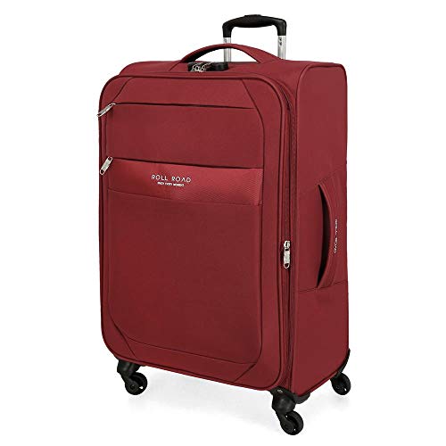 Roll Road Royce Mittlerer Koffer Rot 43x66x26 cms Weich Polyester Kombinationsschloss 64L 2,6Kgs 4 Räder Erweiterbar Roll Road Royce Mittlerer Koffer Rot 43x66x26 cms Weich Polyester Kombinationsschloss 64L 2,6Kgs 4 Räder Erweiterbar von Roll Road