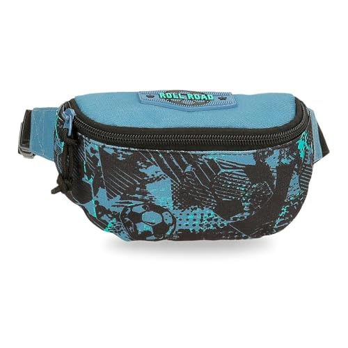 Roll Road Soccer Gürteltasche, Schwarz, 27 x 11 x 6,5 cm, Polyester, Schwarz, Hüfttasche von Roll Road