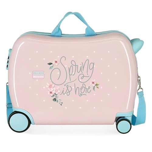 Roll Road Spring is Here Kabinenkoffer, Kinderkoffer, aus ABS, einem robusten und leichten Material, Rosa, Maleta infantil, Kinderkoffer Roll Road Spring is Here Kabinenkoffer, Kinderkoffer, aus ABS, einem robusten und leichten Material, Rosa, Maleta infantil, Kinderkoffer von Roll Road