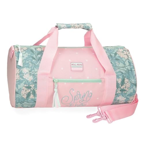 Roll Road Spring is Here Reisetasche, Rosa, 41 x 21 x 21 cm, Polyester, 18,08 l, Rosa, Reisetasche von Roll Road