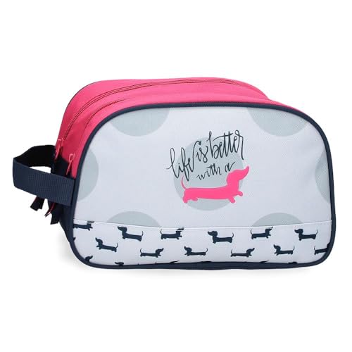 Roll Road Teckel Kulturbeutel, anpassbar, Mehrfarbig, 26 x 16 x 12 cm, Polyester, bunt, Talla única, Anpassbare Kosmetiktasche Roll Road Teckel Kulturbeutel, anpassbar, Mehrfarbig, 26 x 16 x 12 cm, Polyester, bunt, Talla única, Anpassbare Kosmetiktasche von Roll Road