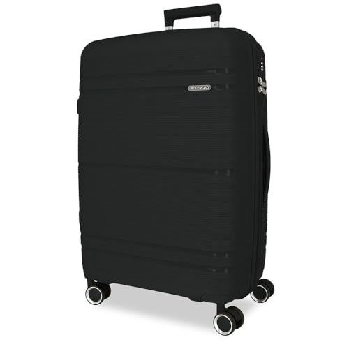 Roll Road Universe Großer Koffer, Schwarz, 50 x 75 x 29 cm, starr, 4,1 kg, TSA-Verschluss, Polypropylen, 4,1 kg, 96 Fach verstellbar, Schwarz, Talla única, Großer Koffer Roll Road Universe Großer Koffer, Schwarz, 50 x 75 x 29 cm, starr, 4,1 kg, TSA-Verschluss, Polypropylen, 4,1 kg, 96 Fach verstellbar, Schwarz, Talla única, Großer Koffer von Roll Road