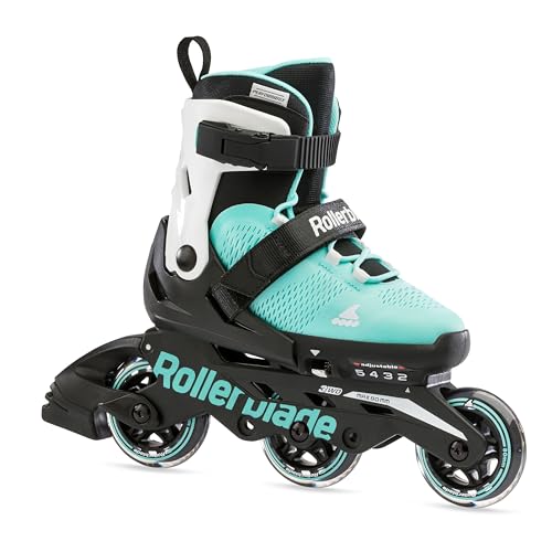 Rollerblade MICROBLADE 3WD, Inline Skates für Kinder, Unisex, Blau Wasser/Weiss, Gr. 33-36.5 von Rollerblade