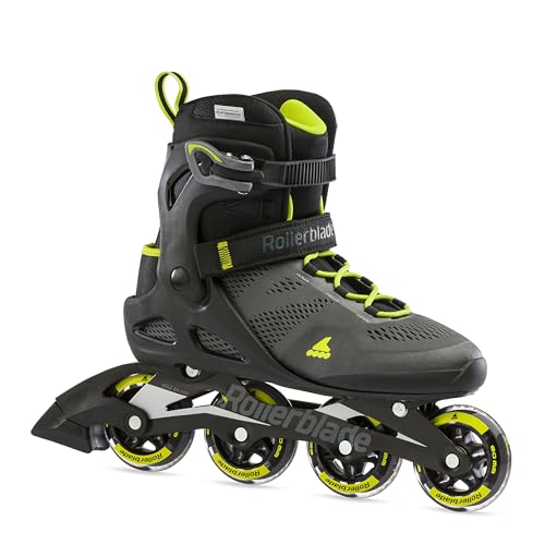 Rollerblade Herren Macroblade 80 Inlineskate, Black/Lime, 265 von Rollerblade