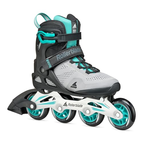 Rollerblade MACROBLADE 80 W, Inline-Skates für Damen, Fitness Inliner, Grau/Teal Blau, 40.5/41 Rollerblade MACROBLADE 80 W, Inline-Skates für Damen, Fitness Inliner, Grau/Teal Blau, 40.5/41 von Rollerblade