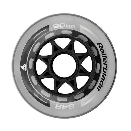 Rollerblade Unisex – Erwachsene 90MM/84A Wheels XT (8PCS) Rollen, Klar von Rollerblade