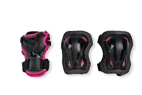 Rollerblade Unisex – Erwachsene Skate Gear 3 Beschützer, Black/Pink, XXXS von Rollerblade
