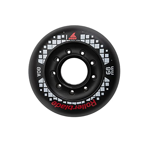 Rollerblade Wheels 68/80A (4PCS) Apex 68 mm 80A Rollen, 4 Stück, schwarz, EA von Rollerblade