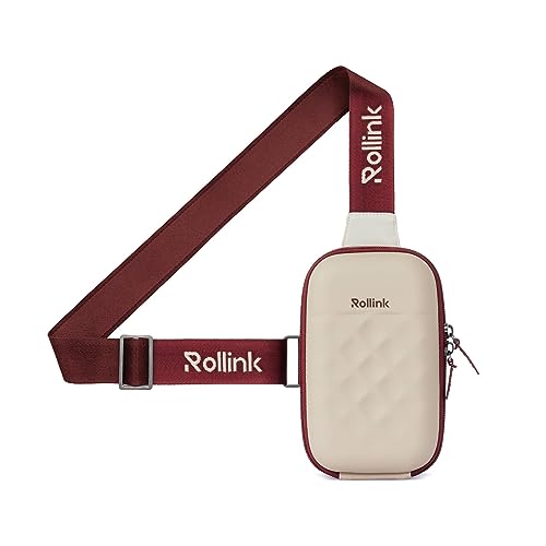 Rollink Mini Slingbag GO - Compact Travel Crossbody Bag for Essentials (Sand) von Rollink