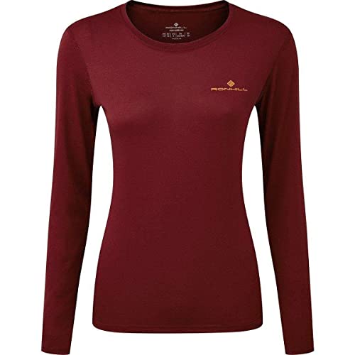 Ronhill Damen Standard Core L/S Tee Cabernet/Dune, 16 von Ronhill