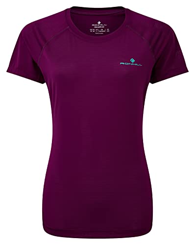 Ronhill Damen Tech S/S Tee, Damen, T-Shirt, Tech S/S Tee, Traube/Jade, 14 von Ronhill