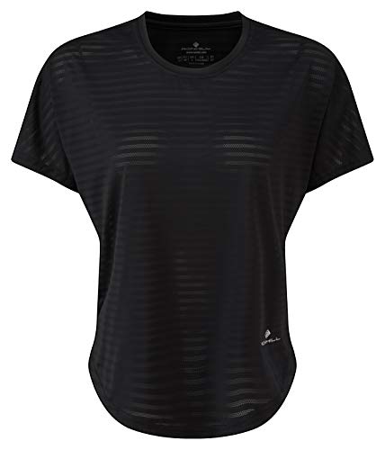 Ronhill Damen Wmn's Life Flow S/S Tee kurzärmelig, Schwarz, 10 von Ronhill