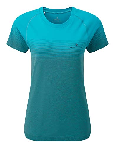 Ronhill Damen Wmn's Tech Marathon S/S Tee Kurzarm-T-Shirt, Spa Grün/Grau meliert, 6-8 Ronhill Damen Wmn's Tech Marathon S/S Tee Kurzarm-T-Shirt, Spa Grün/Grau meliert, 6-8 von Ronhill