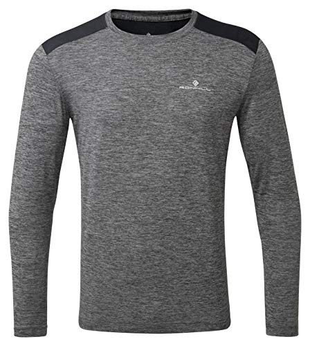 Ronhill Herren Life S/S Tee L/S Tee, Herren, L/S Tee, RH-005438, Greymarl/Charcoalmarl, M Ronhill Herren Life S/S Tee L/S Tee, Herren, L/S Tee, RH-005438, Greymarl/Charcoalmarl, M von Ronhill