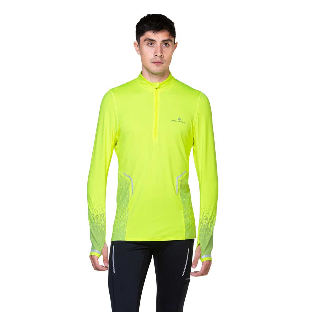 Ronhill Tech Reflect Half Zip Long Sleeve T-shirt Gelb L Mann von Ronhill