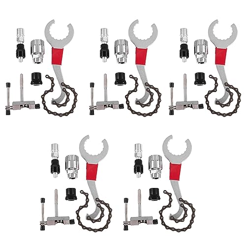 Ronlok 5X Fahrrad Repair Tool Kits Mountainbike Kettenschneider/Kettenentfernung/Bracket Remover/Freilauf-Entferner/Crank Puller Remover von Ronlok