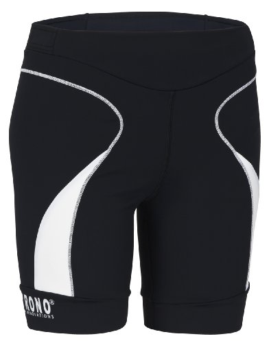Rono Damen Pants Perform Kurz Short Tight, Black/White, M Rono Damen Pants Perform Kurz Short Tight, Black/White, M von Rono