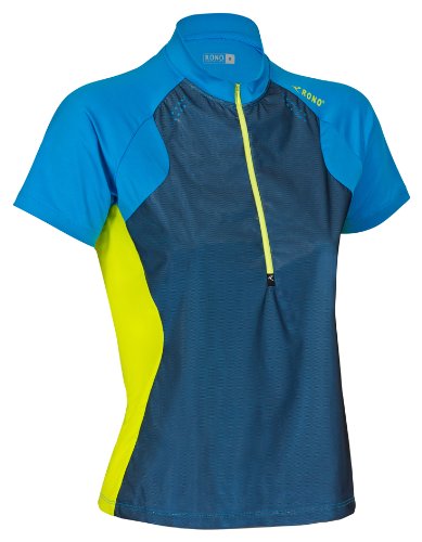 Rono Damen Shirt Zipneck X, Blue Danube, S Rono Damen Shirt Zipneck X, Blue Danube, S von Rono