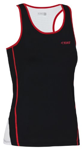 Rono Damen Singlet Superfast Tank Shirt, Black, L Rono Damen Singlet Superfast Tank Shirt, Black, L von Rono