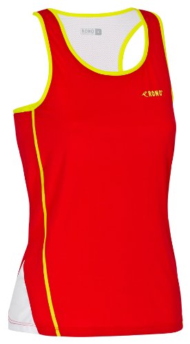 Rono Damen Singlet Superfast Tank Shirt, Fire, L von Rono