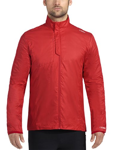 Rono Herren Lauf Fitnessjacke XC Proof Jacket Laufjacke, Fiery Red, S von Rono