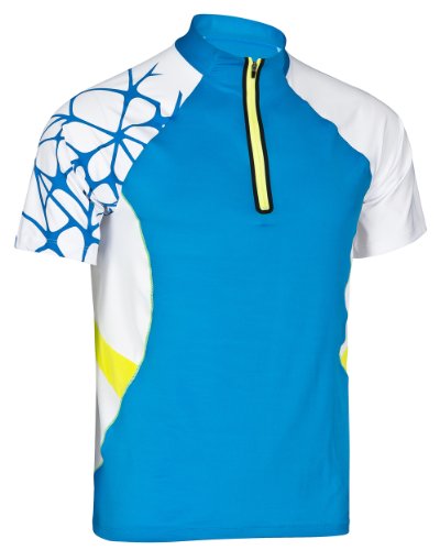 Rono Herren Shirt Zipneck Perform Superfast, Blue Danube, M Rono Herren Shirt Zipneck Perform Superfast, Blue Danube, M von Rono