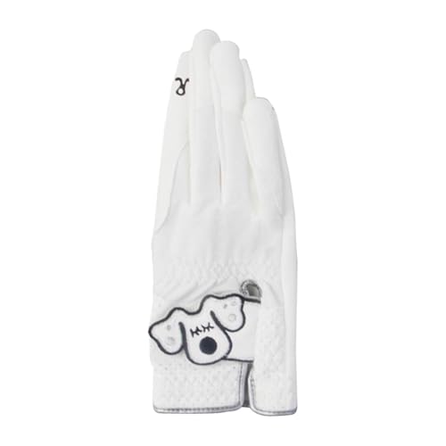 Ronyme 1 Paar Fingerlose Golfhandschuhe für Damen, feuchtigkeitsableitend, Schutzhandschuhe, Golferhandschuhe, Fäustlinge für Golfschwung, Wandern, 18 von Ronyme