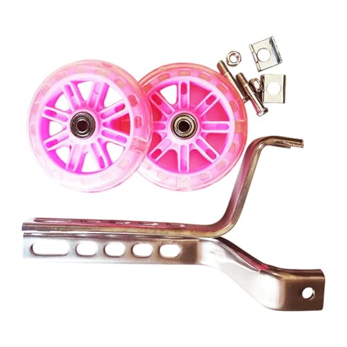 Ronyme 2 Stück Fahrrad-Stützräder Hilfsräder Praktisches Flash-Stumm-Zubehör Hinterräder Kinderfahrrad-Stützräder, Rosa Ronyme 2 Stück Fahrrad-Stützräder Hilfsräder Praktisches Flash-Stumm-Zubehör Hinterräder Kinderfahrrad-Stützräder, Rosa von Ronyme