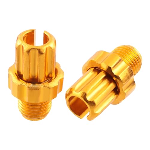 Ronyme 2X Fahrrad Bremshebel Einstellschrauben Bremszubehör Aluminium Bike Shifter Einstellschrauben für Mountainbike Damen, Gold Ronyme 2X Fahrrad Bremshebel Einstellschrauben Bremszubehör Aluminium Bike Shifter Einstellschrauben für Mountainbike Damen, Gold von Ronyme