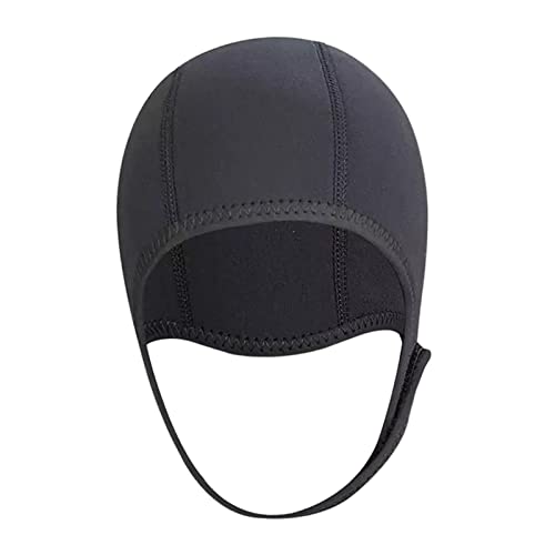Ronyme 3mm Neopren Tauchermütze Kopfbedeckung Surfmütze Verstellbare Mütze Tauchhaubenmütze für Kajakfahren Schnorcheln Surfen Segeln Damen Herren, Schwarz Ronyme 3mm Neopren Tauchermütze Kopfbedeckung Surfmütze Verstellbare Mütze Tauchhaubenmütze für Kajakfahren Schnorcheln Surfen Segeln Damen Herren, Schwarz von Ronyme