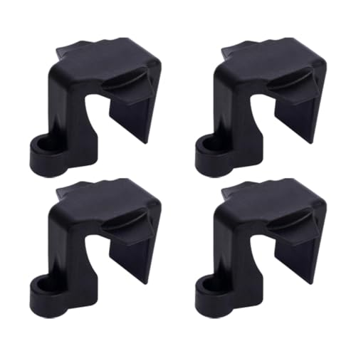 Ronyme 4X Bootsclips Bootsfenderclips Nylon, für 3/8 "Länge Festmacherseile, Bootsclips Kleiderbügel Pontonfenderclips, Schwarz von Ronyme