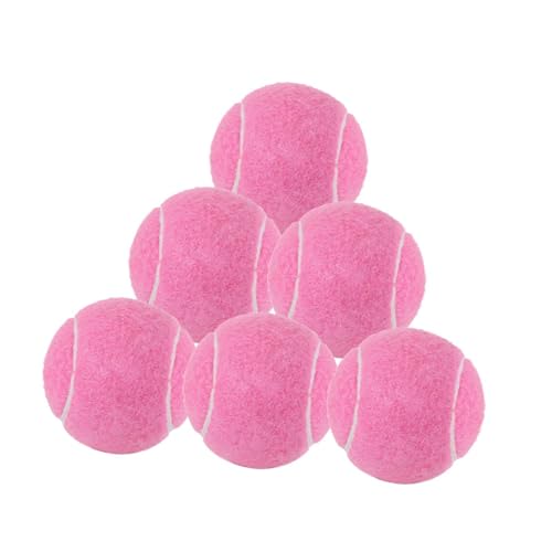 Ronyme 6PCS -Tennisbälle Training Bälle für Anfängertraining 6,4 cm Durchmesser für Sport im Freien im Freien, Rosa Ronyme 6PCS -Tennisbälle Training Bälle für Anfängertraining 6,4 cm Durchmesser für Sport im Freien im Freien, Rosa von Ronyme