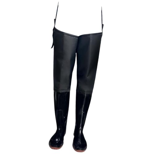 Ronyme Angler-Wathose, Angelhose, isolierte Bootfoot-Wathose mit -Stiefel, Oberschenkel-Wathose für Jagd, Wandern, Outdoor, 42 von Ronyme