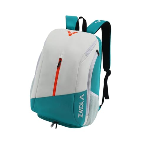 Ronyme Badminton-Rucksack, Outdoor-Sporttasche, große Kapazität, Schlägertasche für Tennisschläger, Blauer See von Ronyme