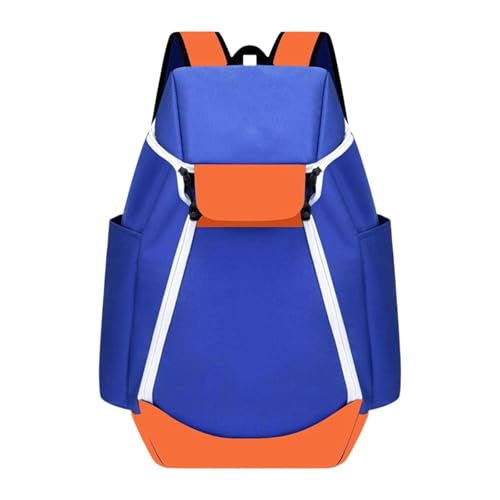 Ronyme Basketball-Rucksack, Sport-Sporttasche, verstellbare Träger, belüfteter Fußball-Rucksack, Outdoor-Sporttasche mit separatem Ballhalter, Orange von Ronyme