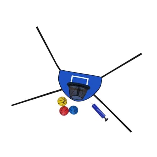 Ronyme Basketballkorb für Trampolin, leichtes Backboard für Kinder, stabiles Trampolin-Befestigungszubehör, Basketballständer von Ronyme