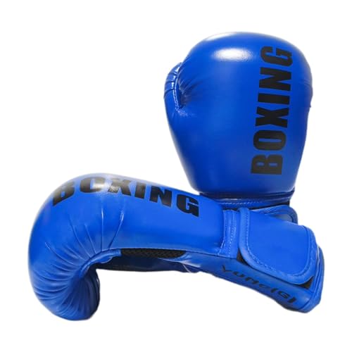 Ronyme Box-Trainingshandschuhe, Sparring-Handschuhe, multifunktional, stoßfest, weich, Boxsack-Handschuhe für -Training, Blau, 12 Unzen von Ronyme