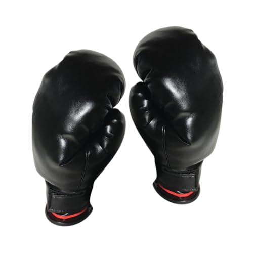 Ronyme Boxhandschuhe, Sparringshandschuhe, Stoßfestes Zubehör, Boxsackhandschuhe, Boxausrüstung für Übungstraining, Training, Anfänger, Schwarz und klein von Ronyme