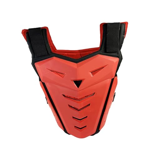 Ronyme Brustschutz für Motorräder, bequem, Motocross-Ausrüstung für Erwachsene, Reitweste zum Reiten, Skifahren, Radfahren , ROT von Ronyme